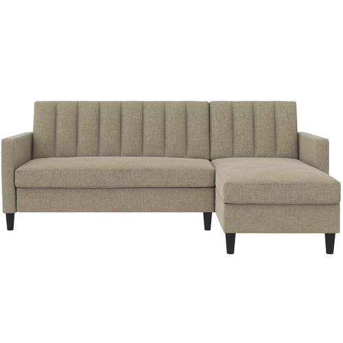 Celine - Canapé-lit 3 Places Avec En Effet Lin Cappuccino