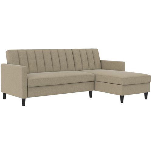 Celine - Canapé-lit 3 Places Avec En Effet Lin Cappuccino