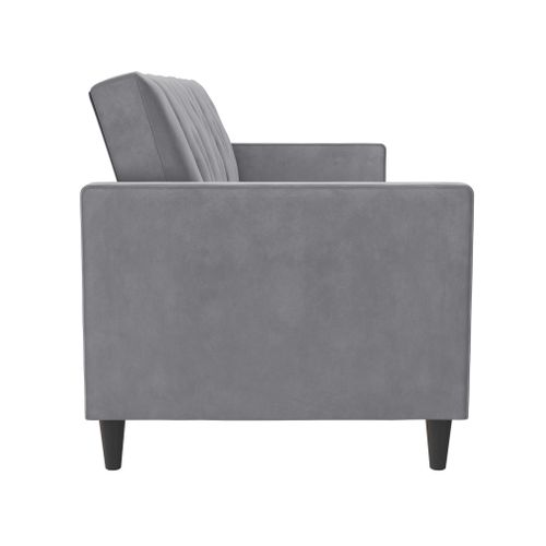 Celine - Canapé-lit 3 Places En Velours Gris