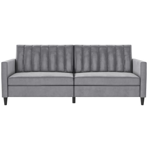 Celine - Canapé-lit 3 Places En Velours Gris