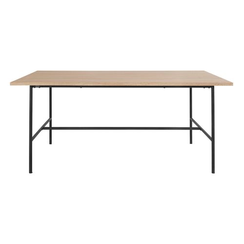 Acer-table à Manger En Effet Chêne Noir 8 Personnes L180