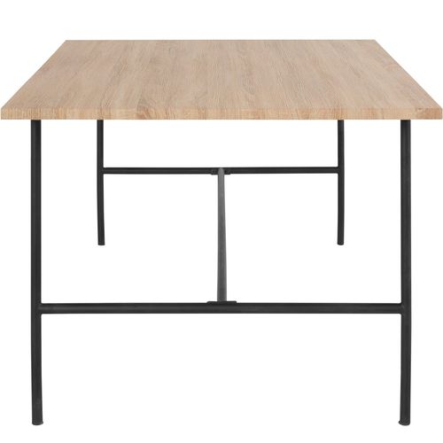 Acer-table à Manger En Effet Chêne Noir 8 Personnes L180