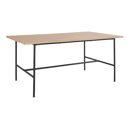 Acer-table à Manger En Effet Chêne Noir 8 Personnes L180