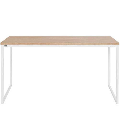 Mali - Table à Manger En Effet Chêne Blanc 6 Personnes L160