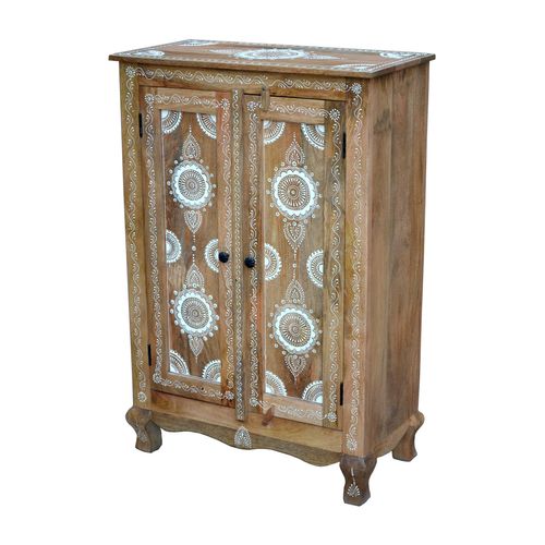 Sharma-buffet Avec 2 Portes En Manguier Brun Clair