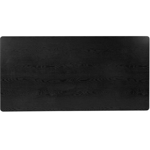 Aldo-table à Manger En Mélaminé Noir 6 Personnes L160