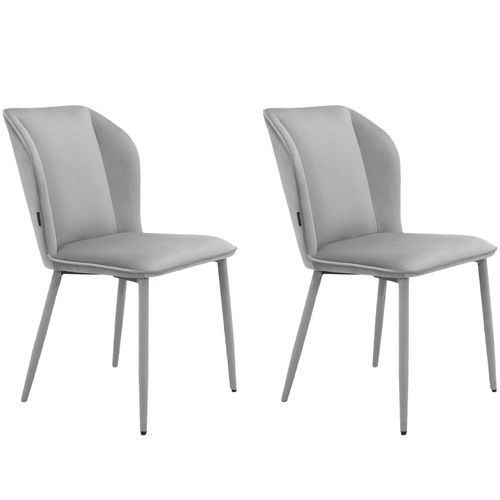 Wilma-chaise De Salle à Manger 2 Pack Grey