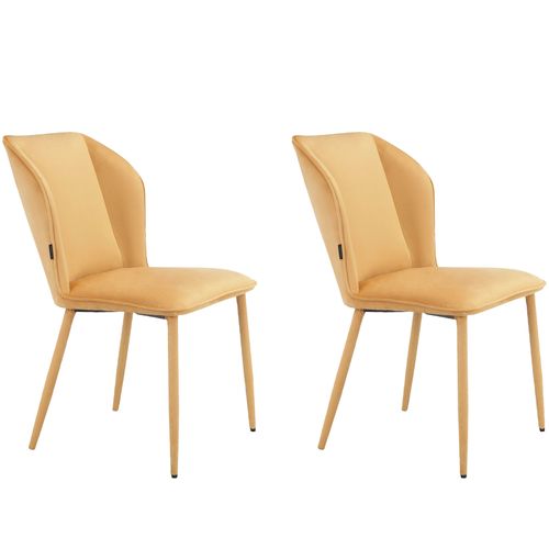 Wilma-chaise De Salle à Manger 2 Pk Mustard