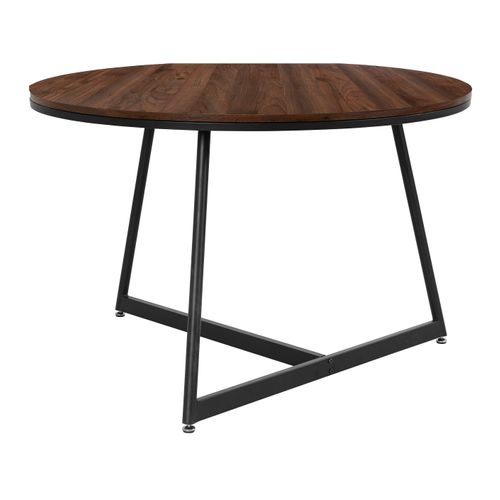 Luka-table De Salle à Manger 120 Cm Noyer Noir