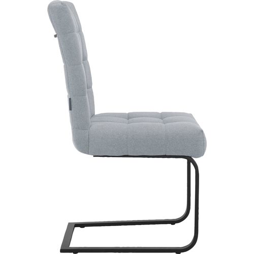 Terza-lot De 2 Chaises De Salle à Manger En Tissu Gris