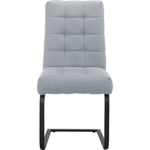 Terza-lot De 2 Chaises De Salle à Manger En Tissu Gris