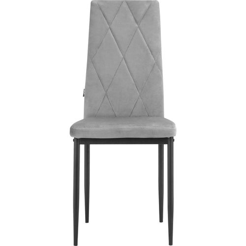 Melly-chaise De Salle à Manger 2 Pack Grey