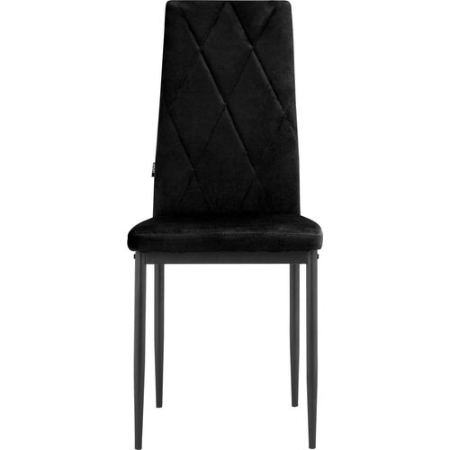 Melly-chaise De Salle à Manger 2 Pack Noir