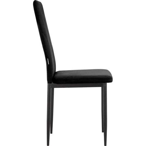Melly-chaise De Salle à Manger 2 Pack Noir