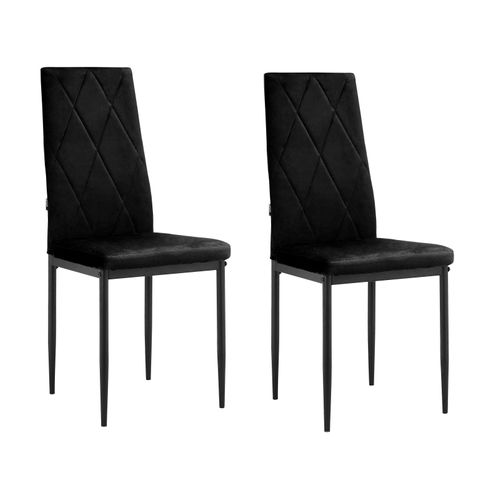 Melly-chaise De Salle à Manger 2 Pack Noir