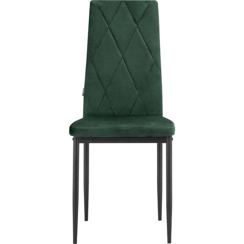 Melly-chaise De Salle à Manger 2 Pack Vert Foncé