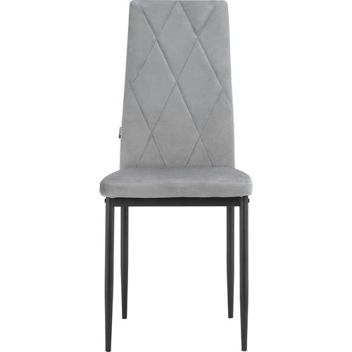 Melly-chaise De Salle à Manger 4 Pack Grey