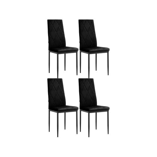 Melly-chaise De Salle à Manger 4 Pack Noir