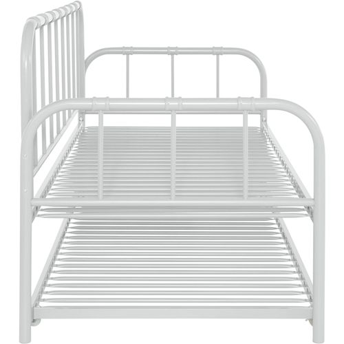 Aaron-lit De Jour En Métal Blanc 90x200