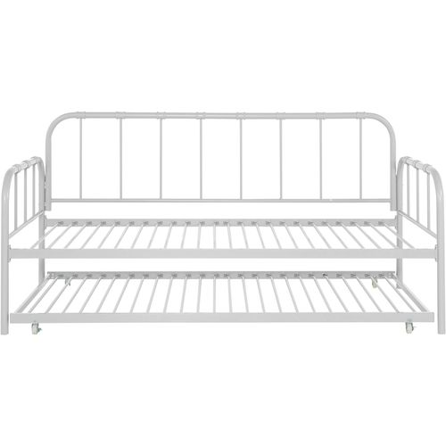 Aaron-lit De Jour En Métal Blanc 90x200