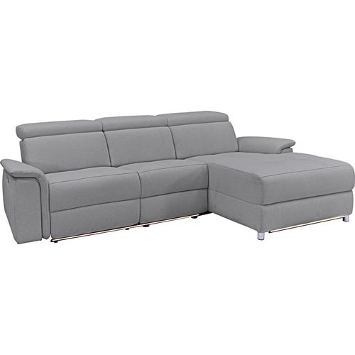 Pareli-canapé 3 Places Gauche Manuel En Tissu Solaire Anthracite