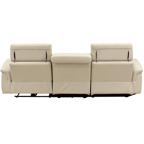 Pareli-canapé 3 Places Gauche Avec Fonction Manuelle En Tissu Sable