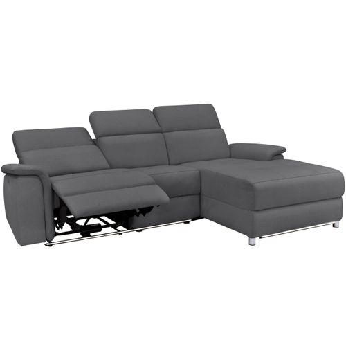 Pareli-canapé 3 Places Droite Manuel Function Tissu Anthracite