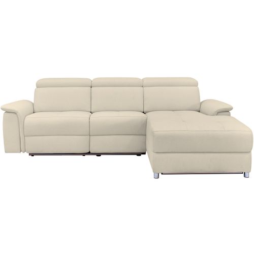 Pareli-canapé 3 Places Droit Avec Fonction Manuelle En Tissu Sable