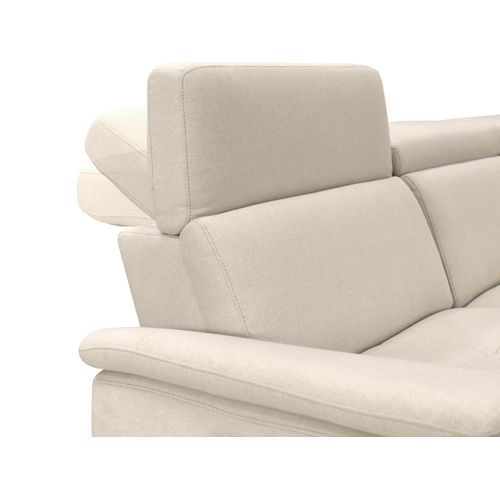 Pareli-canapé 3 Places Avec Fonction Manuelle En Tissu Couleur Sable