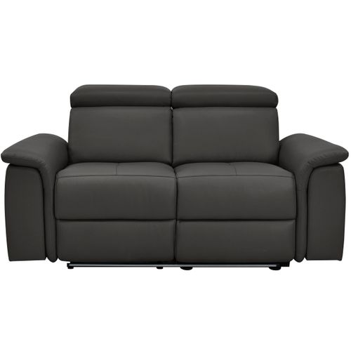 Pareli-canapé 2 Places Avec Fonction Manuelle En Pu Marron