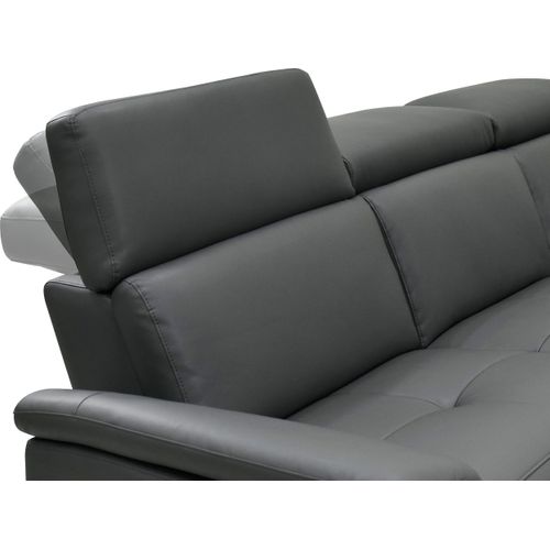 Pareli-canapé 2 Places Avec Fonction Manuel Relax En Pu/cuir Gris