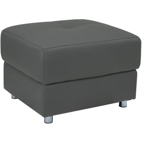 Pareli-ottoman En Cuir Gris