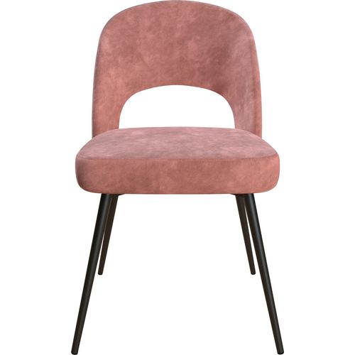 Alexi-chaise De Salle à Manger Tapissée En Velours Rose