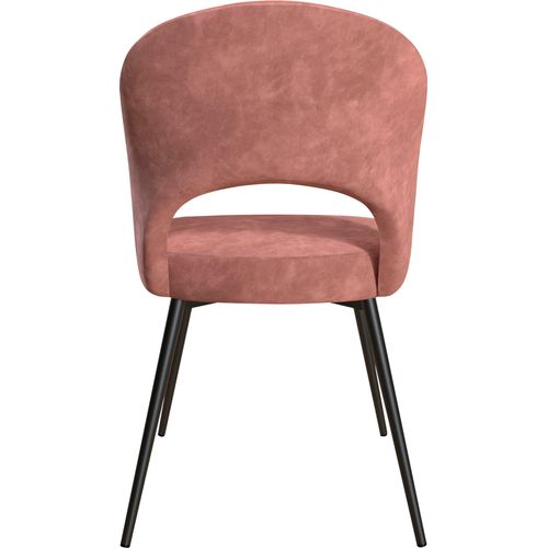 Alexi-chaise De Salle à Manger Tapissée En Velours Rose