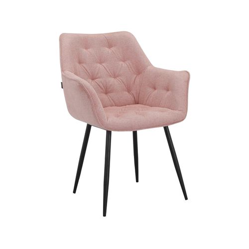 Suzuka-lot De 2 Chaises De Salle à Manger En Velours Rose