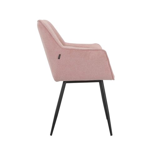 Suzuka-lot De 2 Chaises De Salle à Manger En Velours Rose