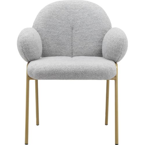 Iwama-lot De 2 Chaises De Salle à Manger Gris Teddy