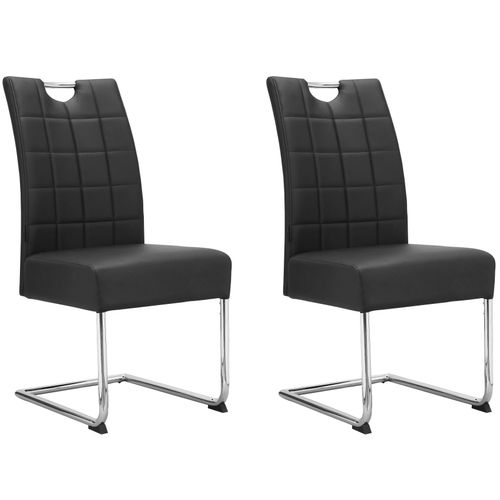 Osaka-chaise De Salle à Manger 2 Pack Noir