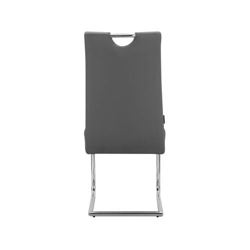 Osaka-chaise De Salle à Manger 2 Pack Pu Lightgrey