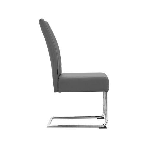 Osaka-chaise De Salle à Manger 2 Pack Pu Lightgrey