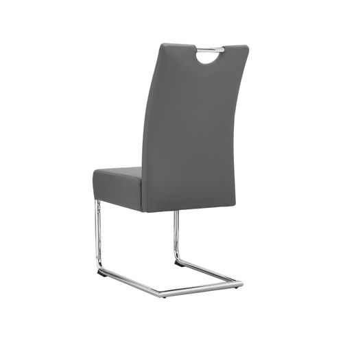 Osaka-chaise De Salle à Manger 2 Pack Pu Lightgrey