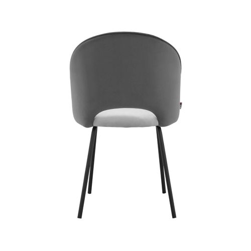 Nagoya-lot De 2 Chaises De Salle à Manger En Velours Gris Anthracite