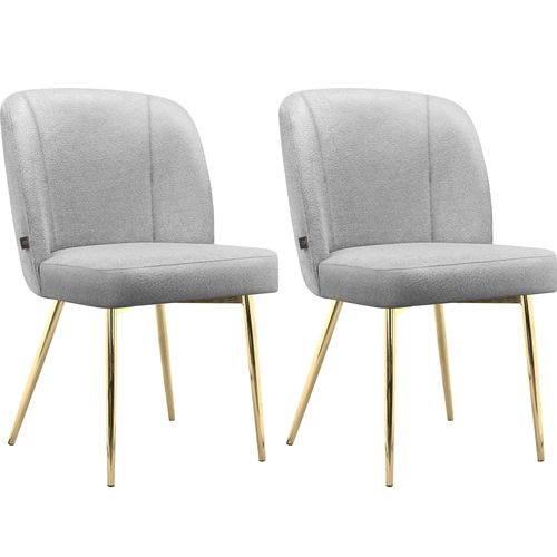 Nagano-chaise De Salle à Manger 2 Pack Grey Teddy