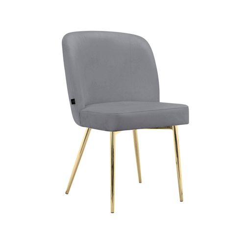 Nagano-lot De 2 Chaises De Salle à Manger En Velours Gris