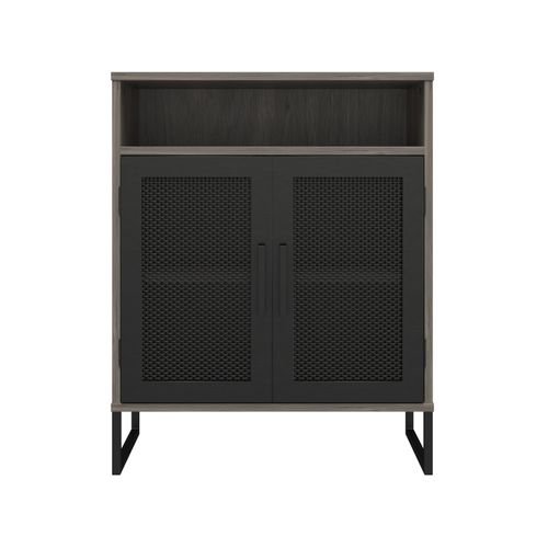 Purdue - Buffet Avec 2 Portes En Effet Chêne Gris