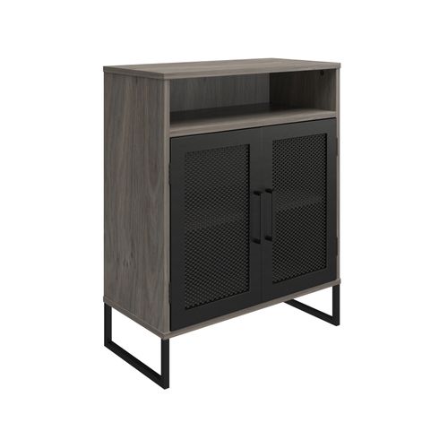 Purdue - Buffet Avec 2 Portes En Effet Chêne Gris