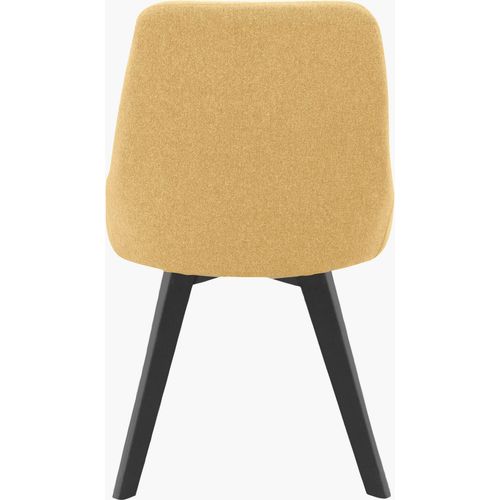 Rudi2-chaise De Salle à Manger 2 Pack Mustard Woolfabric