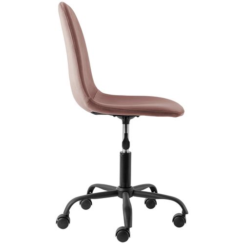 Milano-chaise De Bureau En Velours Rose