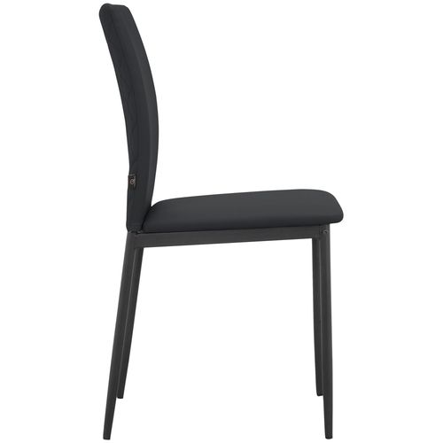 Pavia-chaise De Salle à Manger 2 Pk Noir