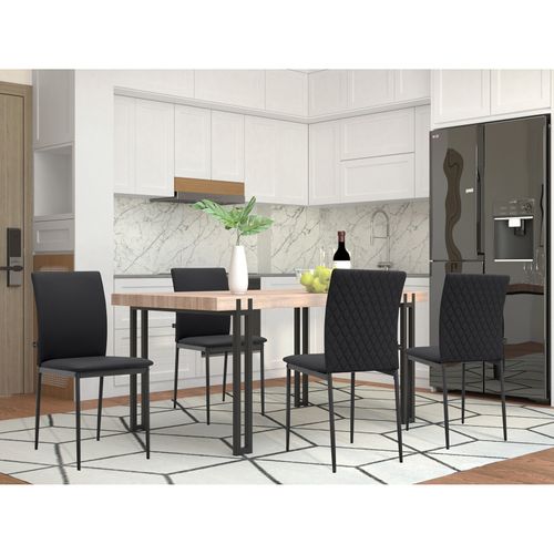 Pavia-chaise De Salle à Manger 2 Pk Noir